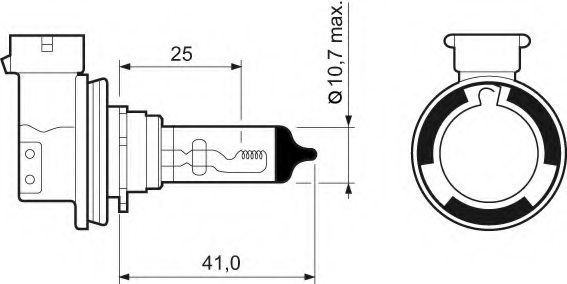 VALEO 032525 Bulb, spotlight
